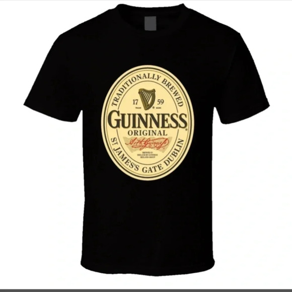 GUINNESS Beer T-Shirt Traditionally Brewed Men’s Large NWT - Picture 1 of 7